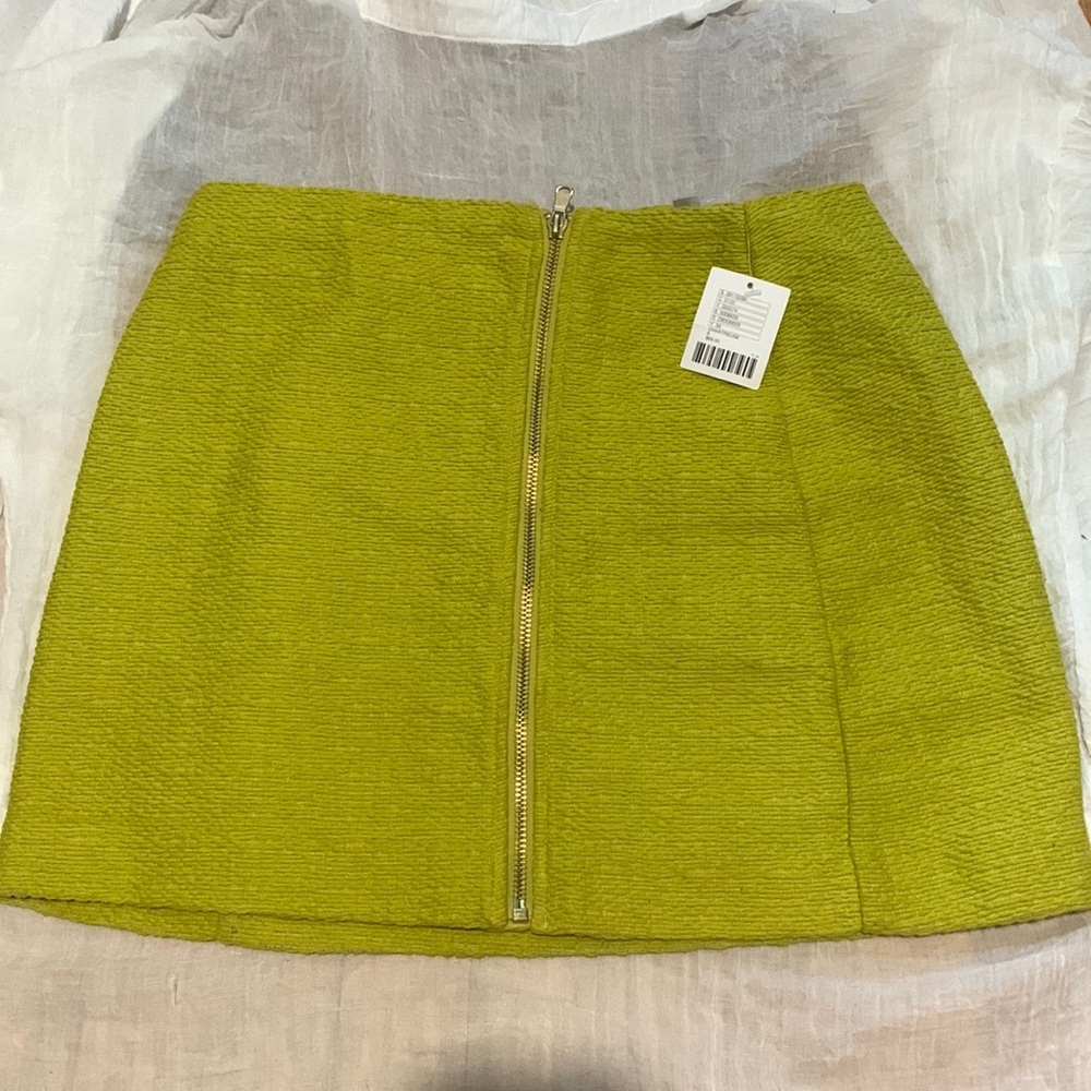 Chartreuse Mini Skirt